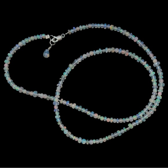 Elegant Opal Beaded Necklace